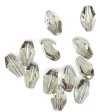1 12x8mm Black Diamond Swarovski Polygon Bead